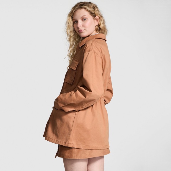 PINK • Victoria’s Secret Toffee Cargo Utility Jacket - Picture 3 of 5